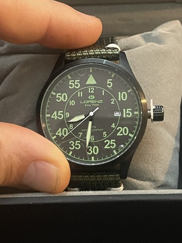 Orologio lorenz verde militare - orologio,